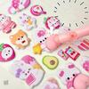 Phone Case Stickers Kids 3D Stickers Self-adhesive Animal Cute Toys Bear Craft Toys For Diary Scrapbook Pencil Case Tablet Etc