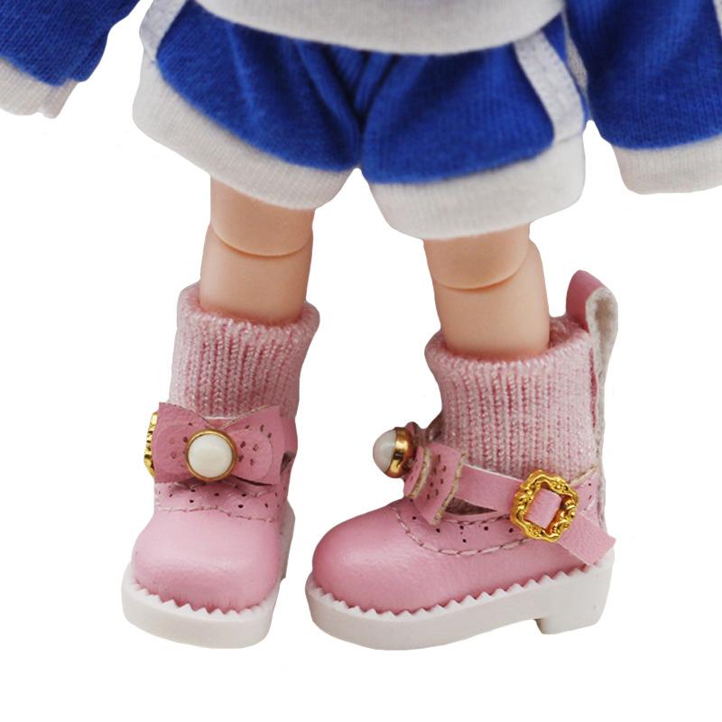 1 пара обуви для куклы BJD Ob11 DOD 1/12 для Body9, GSC, YMY, obitsu 11, куклы Molly, обувь из искусственной кожи, аксессуары для кукол