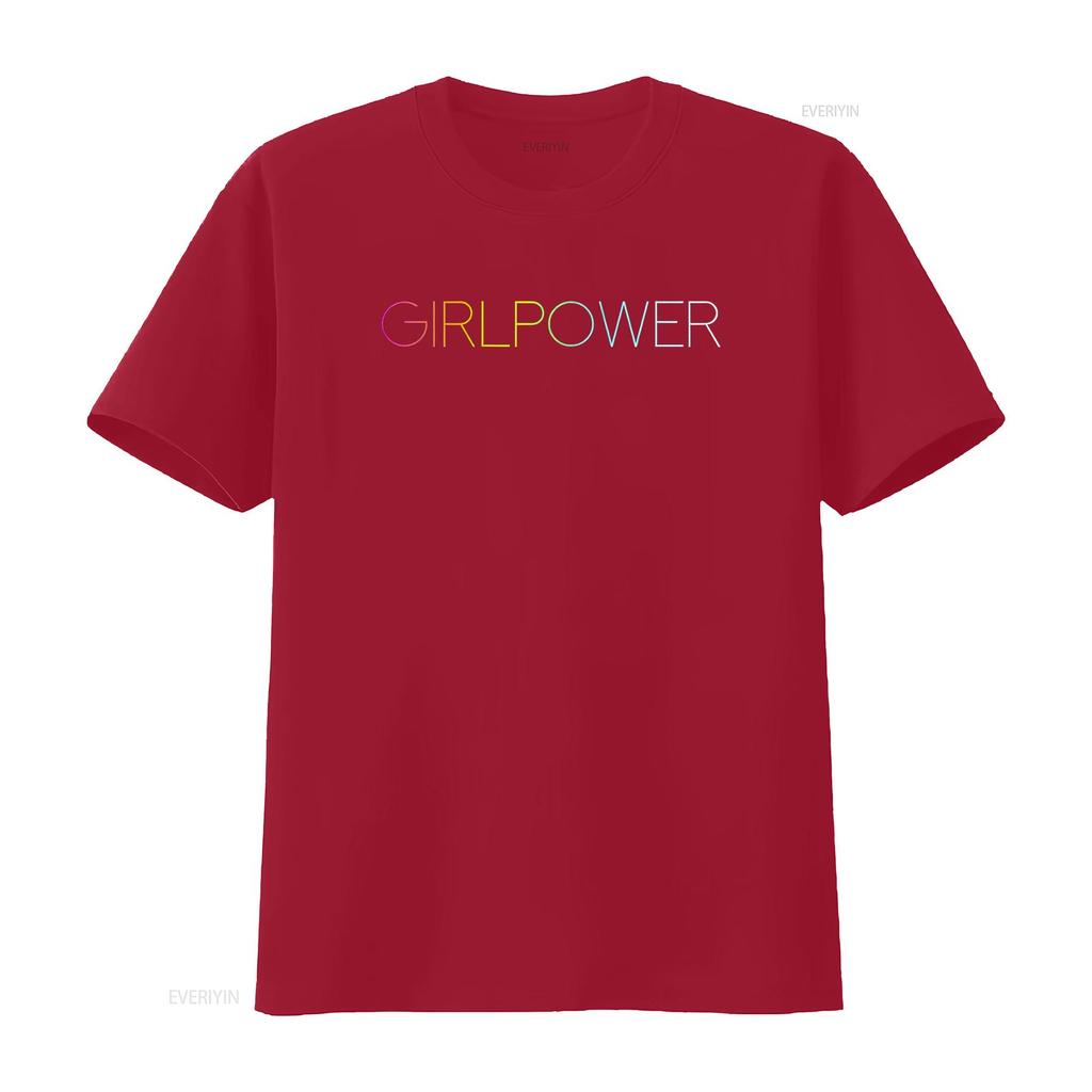Girl Power T Shirt vintage Washed Comfortable fashion graphic Soft streetwear Stretched Top For Everyday Wear homme Casual