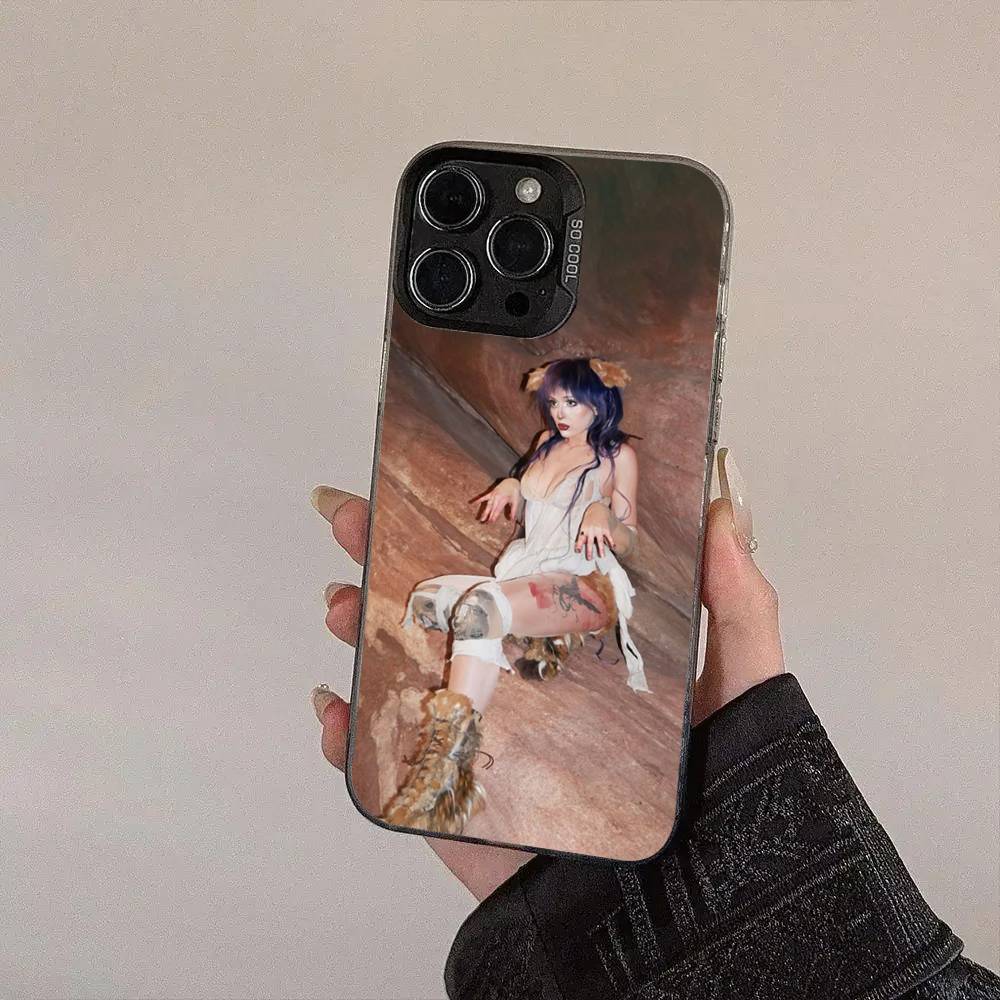 B-Basquiats Art Silver Plated Inside Phone Case For IPhone 17 16 15 14 11 12 13 Pro Max Plus X XR XS Max Colored
