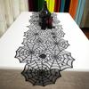 1/3/5pcs Halloween Decoration Black Lace Spider Web Tablecloth Family Dinner Table Cloth For Party Festival