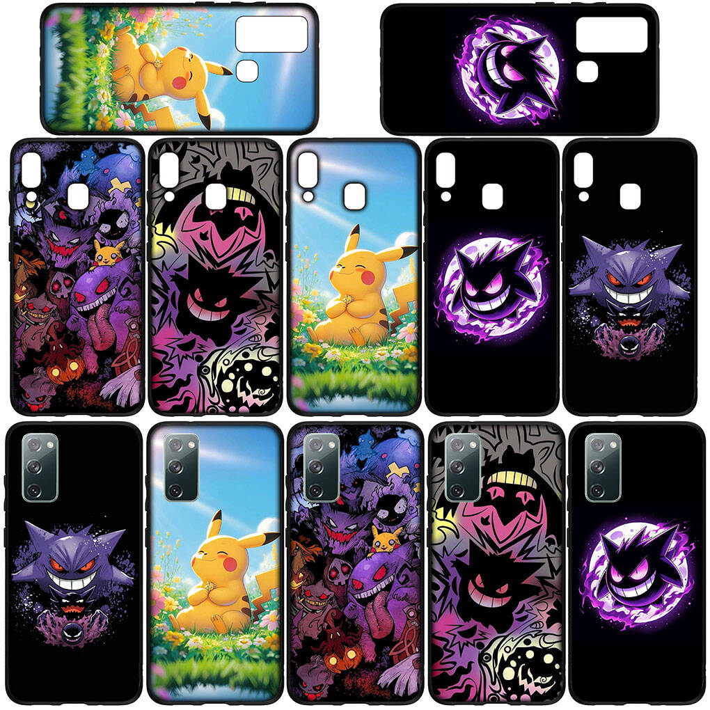 Phone Case for iPhone 17 16 15 Plus Xiaomi Poco F8 F7 X7 X6 M8 C85 C75 C71 Redmi Note 14 12 11 13 Pro Max A4 14C 13C 15C Pikachu Pokemon Gengar Cover