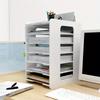 7/5/4 Layers 1pc Book&File&Learning materials&Magazine Storage Holder,Comes with a Pen holder,Office File&Letter Multi-layer Sorting Folder Shelf.