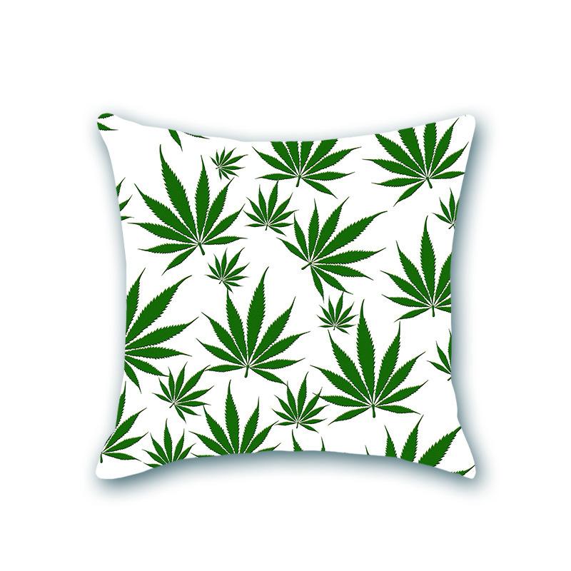 New Plant Print Decorative Imitation Super Soft Pillow Case Nordic Floral Sofa Office Bedside Cushion Cover