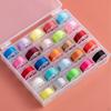 36 Pieces Prewound Bobbin Thread Collection Sewing Machine Bobbins Polyester Spools Storage