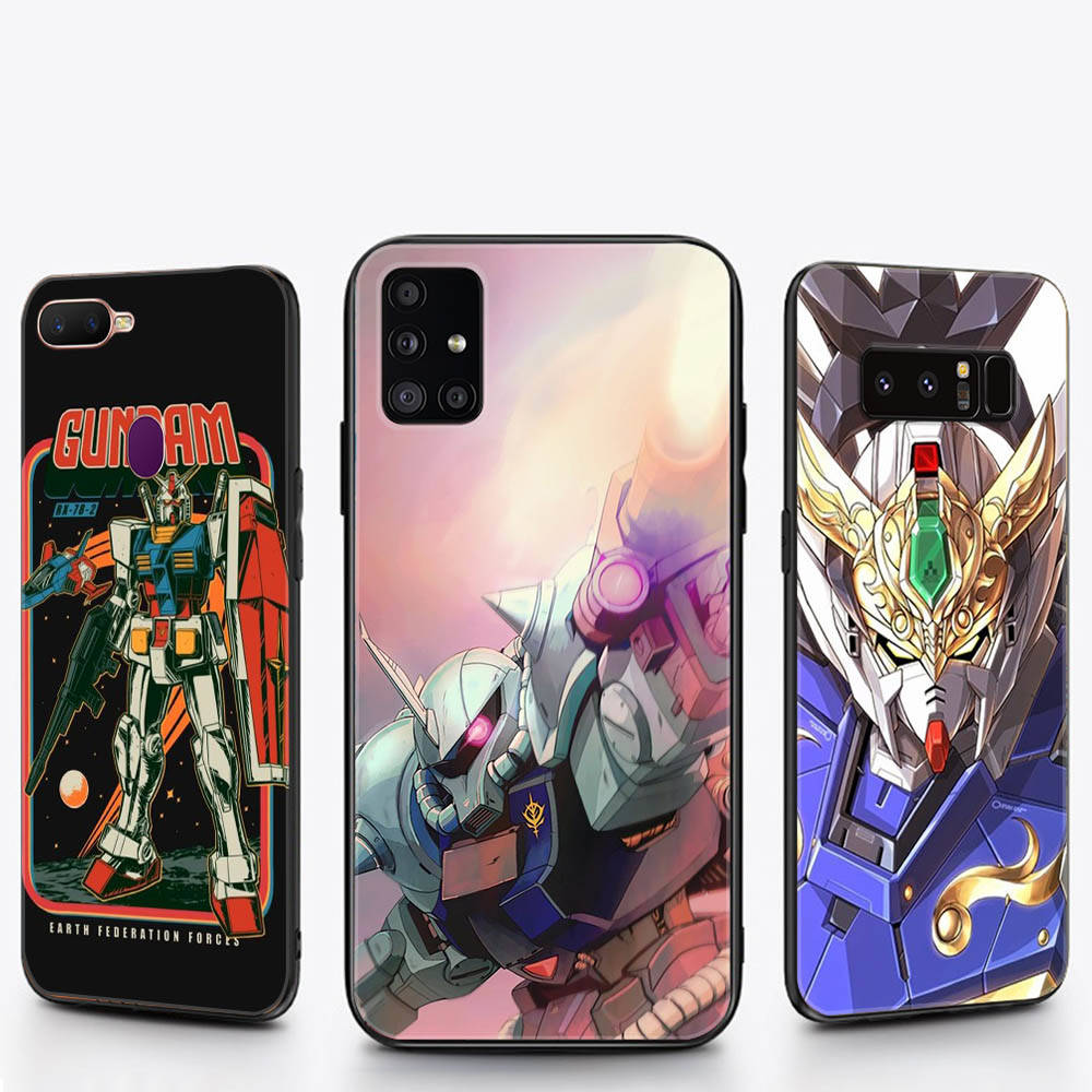 W-19 Gundam Meister Soft Case for Xiaomi Redmi 10A 10C 12C 13C 9A 9C 9T A3 A3X Note 8 9 10 11 12 13 Poco F5 F6 M6 X3 X6 C50 C51 C55 C65 Pro Plus 4G 5G