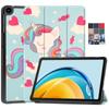 Чехол для планшета для Huawei Matepad Se Ags5-l09 W09, милый чехол-единорог с котом, жесткий чехол для ПК, чехол для планшета Huawei Matepad Se 10 4, детский чехол