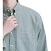Uniqlo Однобортная клетчатая рубашка с длинным рукавом Унисекс рубашки Темно-зеленый 462379-58