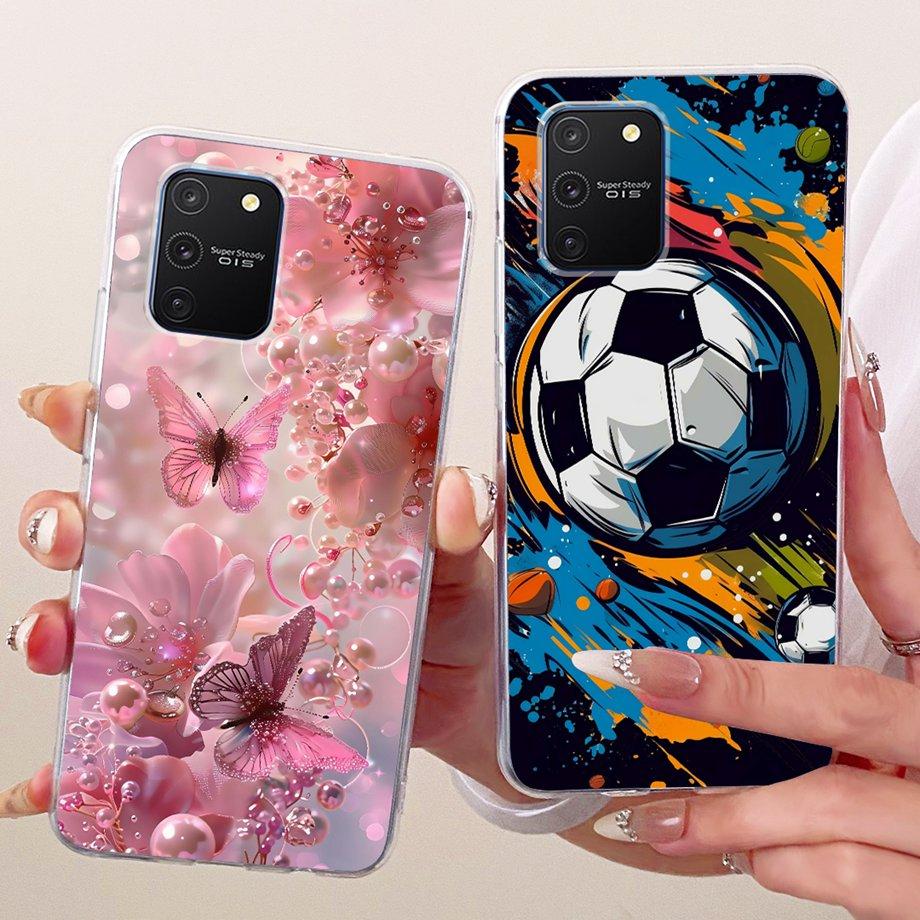 For Samsung Galaxy S10 Lite S10e S10+ Plus Phone Case Luxury Flower Butterfly Cartoon Bow Pattern Back Cover Soft Clear Silicone
