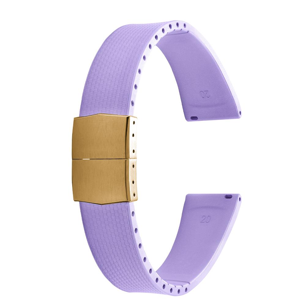 20 мм каучуковые ремешки Delugs CTS Fkm для часов с застежкой-бабочкой 4 цветов Уникальная текстура Быстросъемный ремешок для часов для брендовых часов