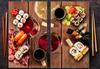 Szklana płyta ochronna na kuchenkę 2x30x52 Wino