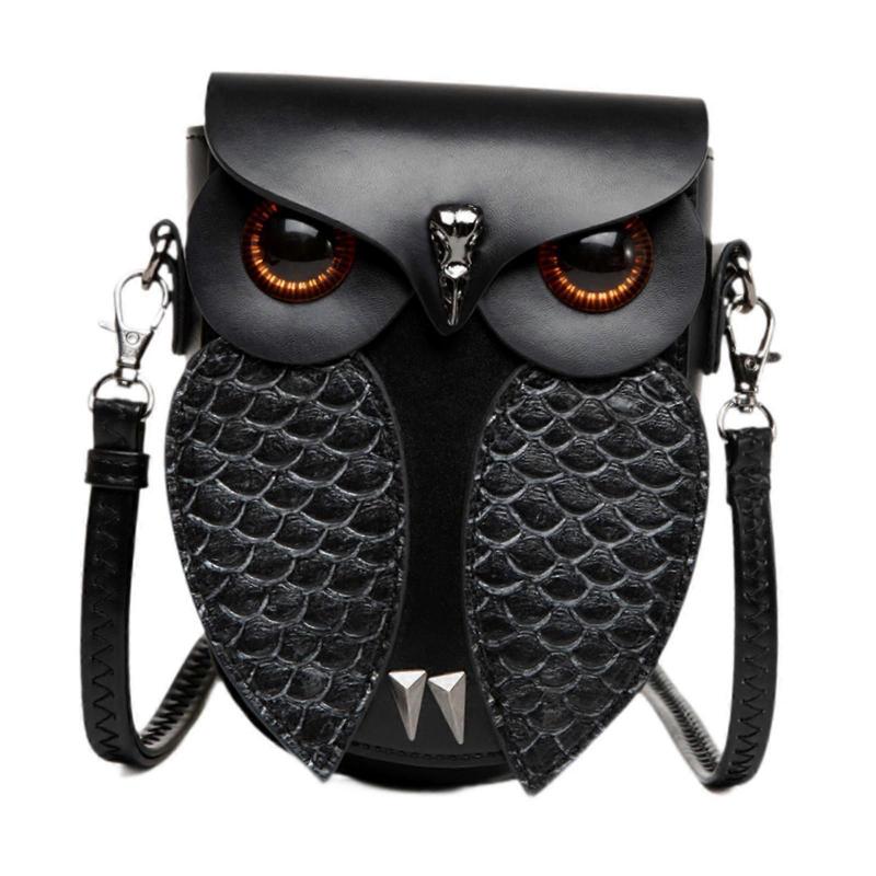 Steampunk Owl Crossbody Bag Waterproof Retro Shoulder Bag for Festival