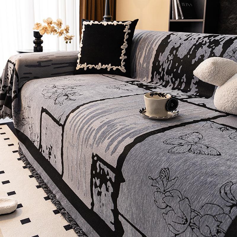 New Sofa Cover Cloth for All Seasons Retro Mid Century Style Sofa Towel Full Cover Sofa Blanket