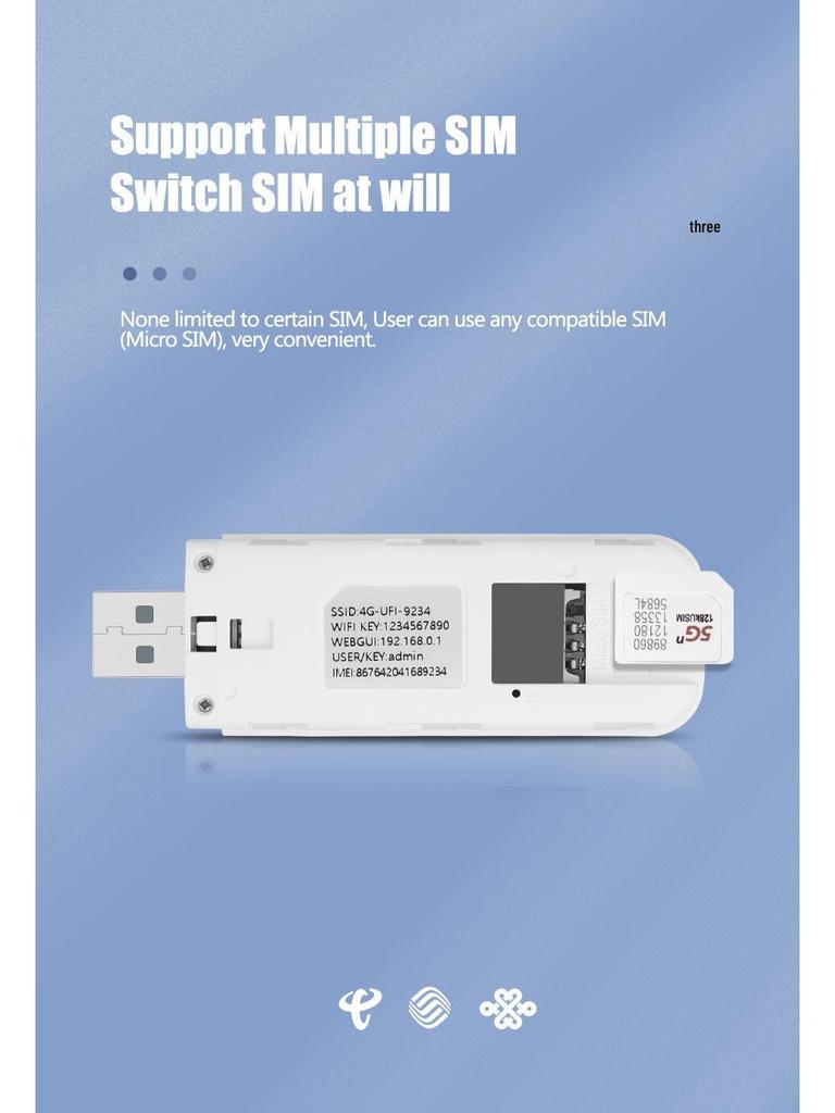 4G USB WiFi-модем Мобильный роутер с SIM-картой UF928
