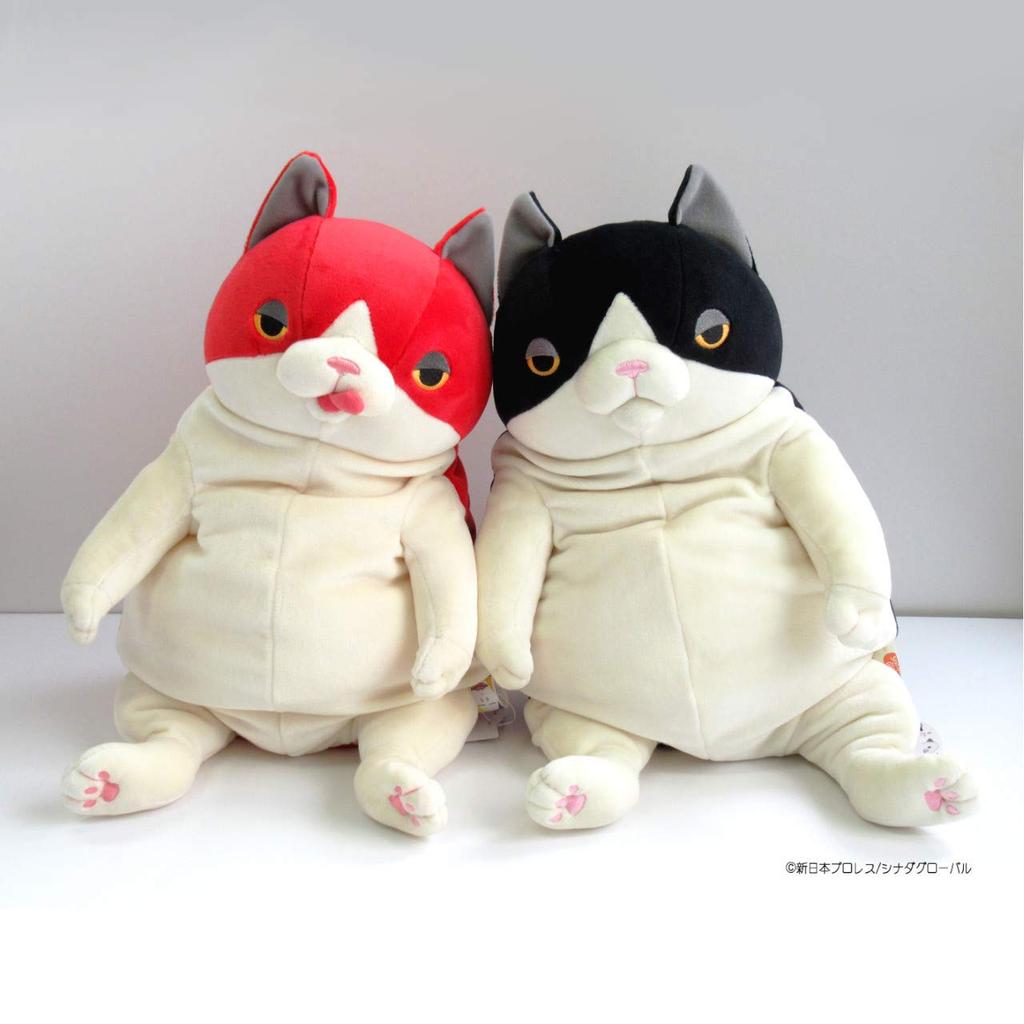Shinada Global Mochi Series Mochi Neko Naoru 22 X 22 X 30 Cm Stuffed Cat Animal (L) MNNR-0350R