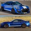 Ford Mustang GT Racing Stripes: Side Skirt and Hood Decals for Modified Cars