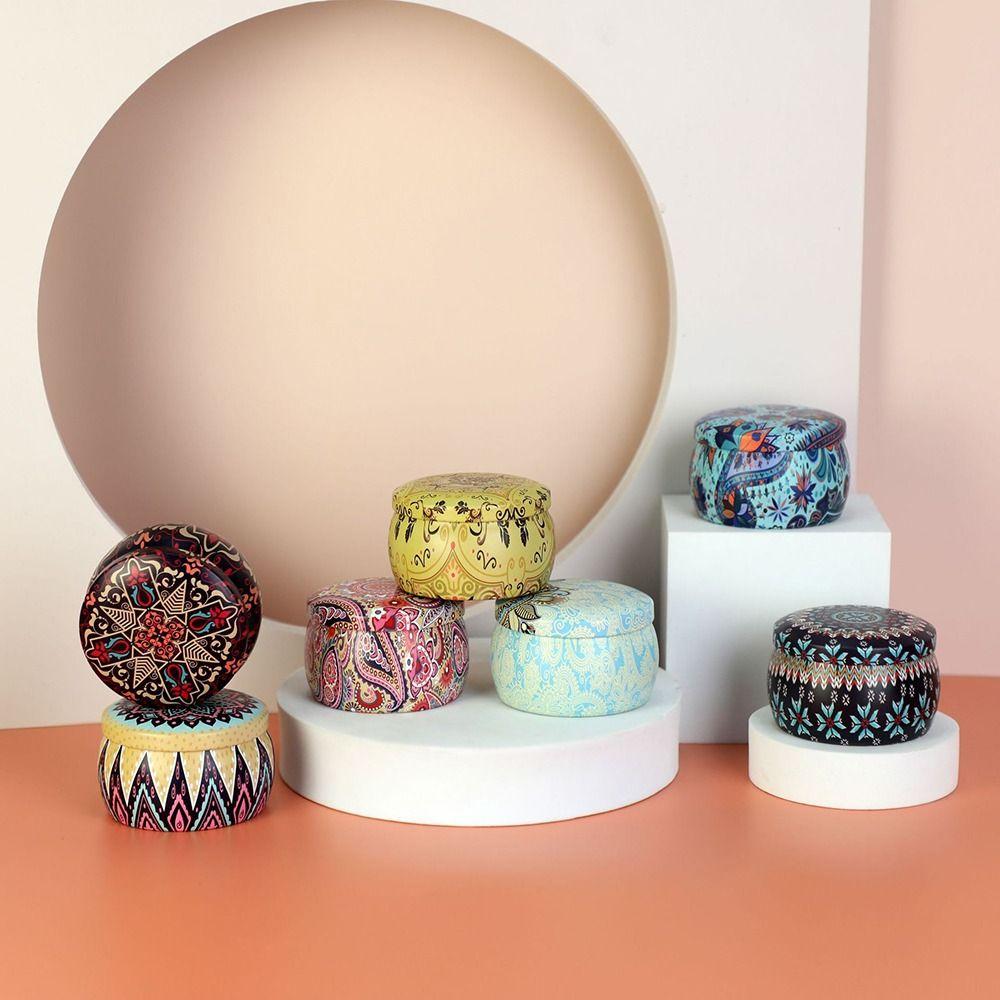 4 унции коробка для хранения чая жестяная коробка для ароматических свечей прочная жестяная банка