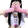 Harajuku Ins Ninja Finger Gloves Dark Dancing Hip Hop Earth Cool Sunscreen Arm Guard Knitted Sleeves Women