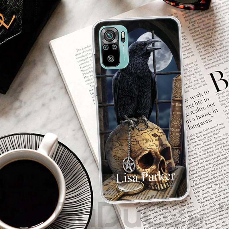 Crow Raven Dark Skull Cover For Xiaomi Redmi Note 14 13 12S 12 11 Pro Plus Phone Case 11S 10S 10 11E 11T 14Pro 13Pro Print Coque