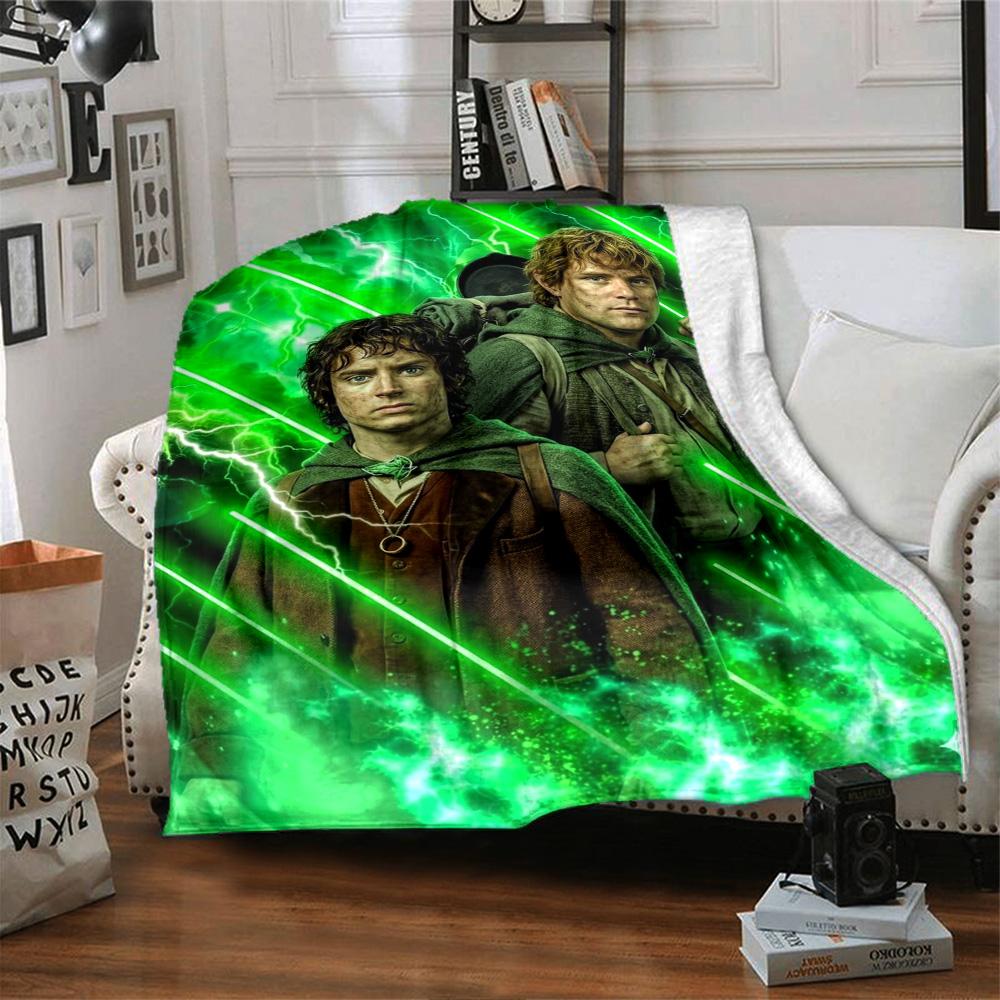 Lord Rings Blanket Warmthful Decor Suitable for Office Livingroom Couch for All Seasons Warmthful Decor Suitable for Gifting Relatives and Friends