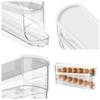 1 PC Egg Storage Box Large Capacity Automatic Scrolling Refrigerator Egg Holder Organizer Double Layer Egg Tray Drawer Box Case