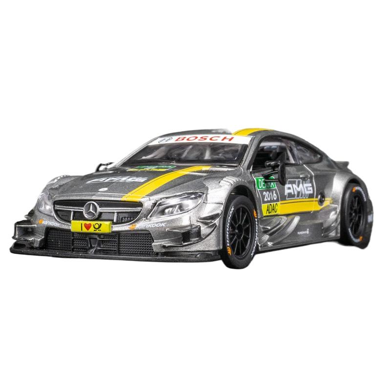 1/32 Mercedes-Benz C63 DTM Раллийный автомобиль Сплав Автомобиль Литье под давлением Игрушечная модель автомобиля Звук и свет Игрушка Коллекционные предметы Подарок на день рождения