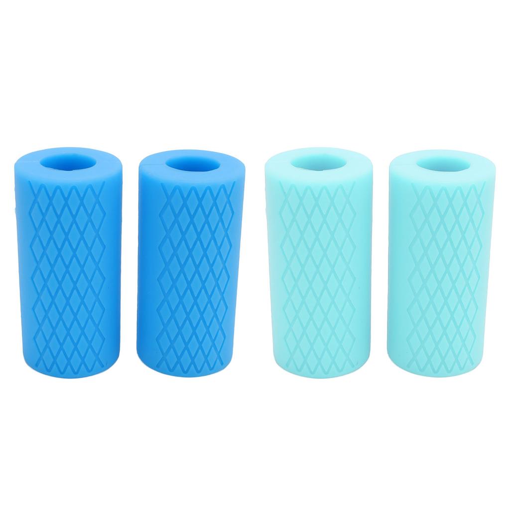 1 пара хватов для гантелей, противоскользящая текстура, силиконовый хват для штанги, аксессуар для тренировок и фитнеса