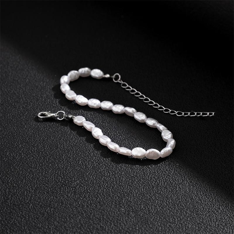 Простое ожерелье из искусственного жемчуга для женщин и девочек, винтажный элегантный браслет из искусственного жемчуга, подарки