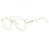 Internet celebrity metal glasses frame femininity versatile frames can be equipped with myopia glasses men's fashion literary anti-blue light glasses