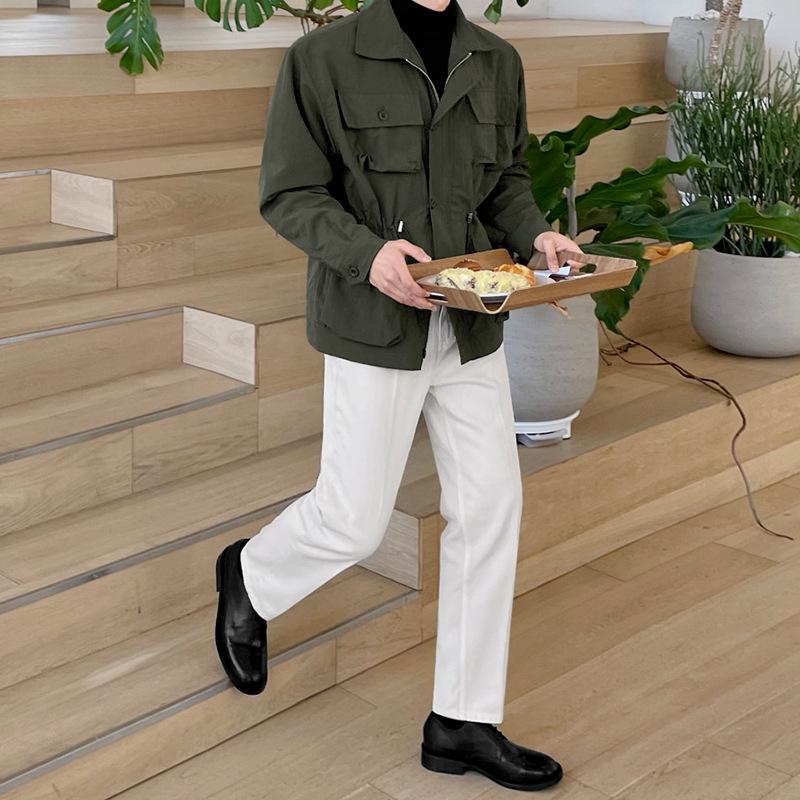 Пиджак с лацканами для работы, мужская весна-осень, корейская версия, свободный, модный, повседневный, универсальный, красивый, пальто, верх