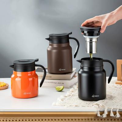 Заварочный чайник для тушения объемом 800 мл с интеллектуальным дисплеем температуры, керамический вкладыш, заварочный чайник, вода заливается нажатием