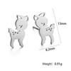 Xiaomi Skyrim Cross Airplane Chihuahua Small Earring Stainless Steel Cactus Mini Ear Stud Earrings Fashion Jewelry Women Gift