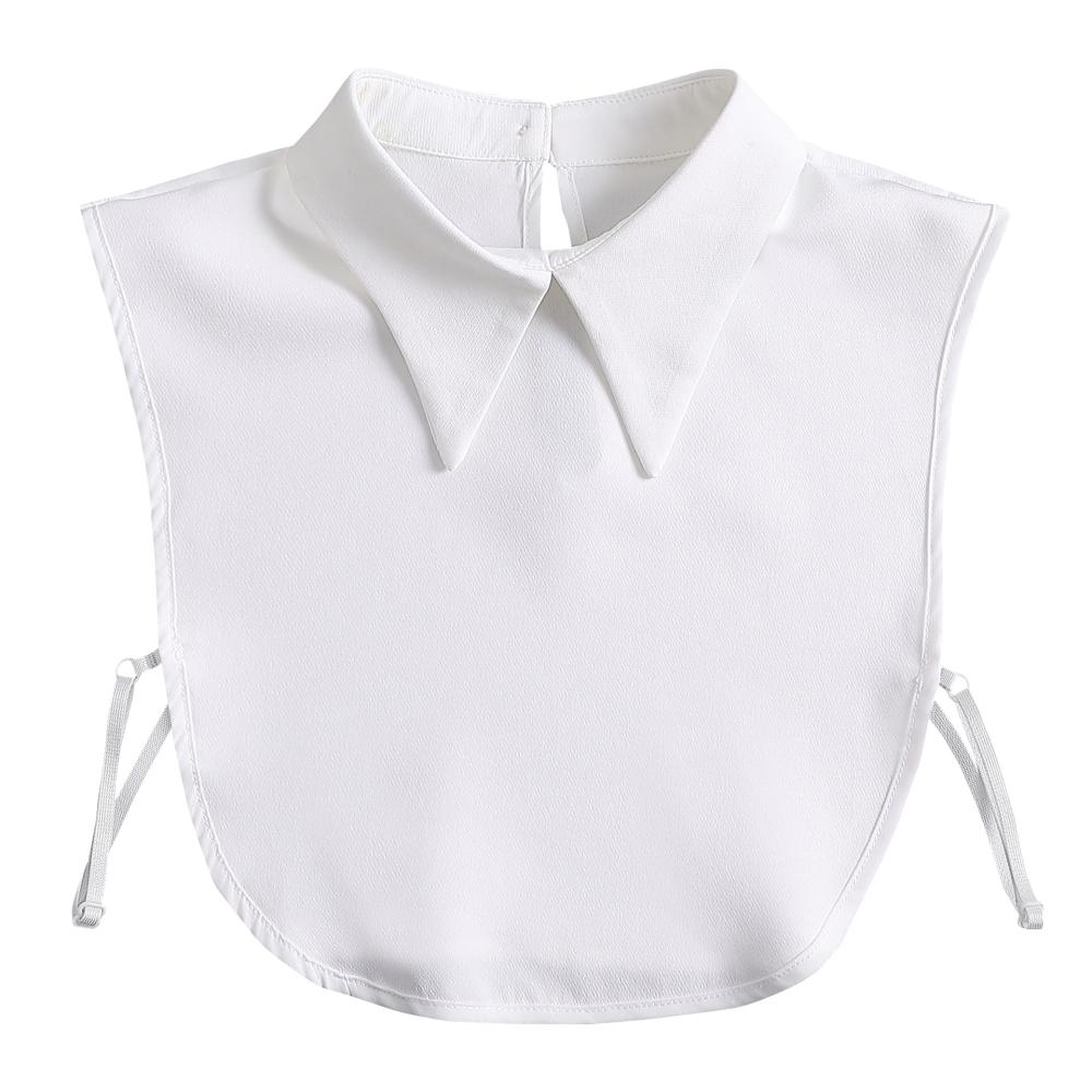 2023 Shirt Fake Collar Lace Black White Shirt Detachable Collar Suit Men Female Shirt Lapel Top Summer Thin Cool Fake Collar