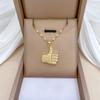 Лайк Светская Роскошь Темперамент Великолепное Полностью Алмазное Ожерелье Женская Универсальная Цепочка на Ключицы Титановая Стальная Цепь