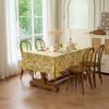 American Country Floral Tablecloth Cotton Linen Rectangular Dining Table Cover Tea Tablecloth