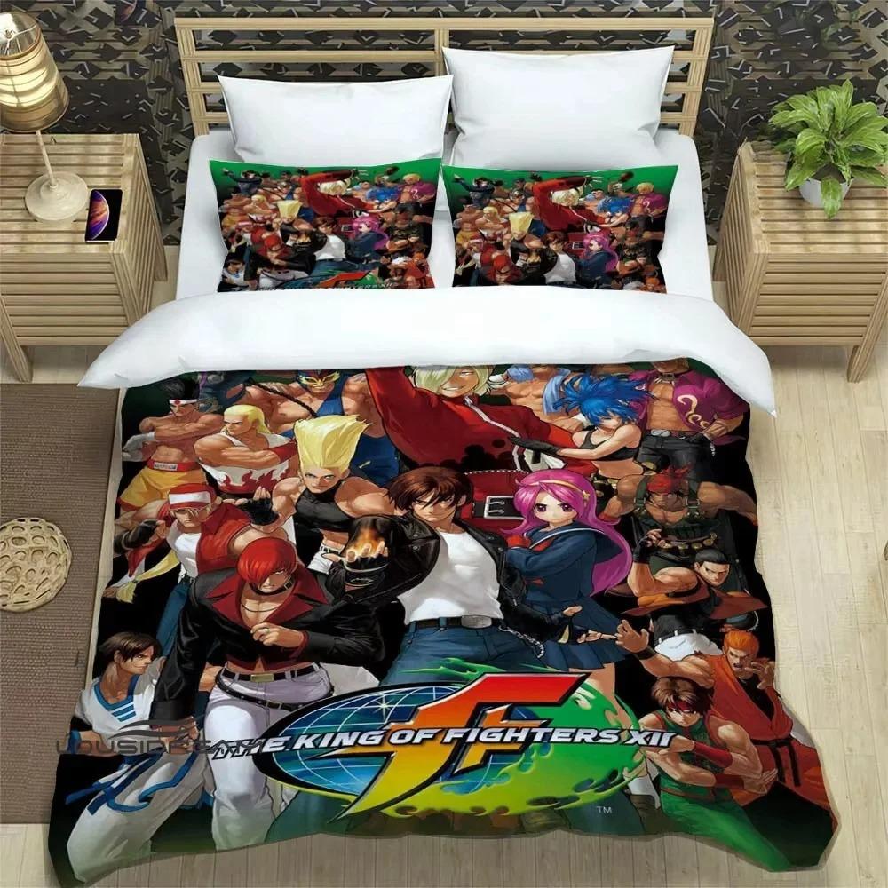 Мультяшные комплекты постельного белья KOF 3D-печать Изысканный набор постельных принадлежностей Пододеяльник Комплект одеяла Постельный комплект Роскошный подарок на день рождения