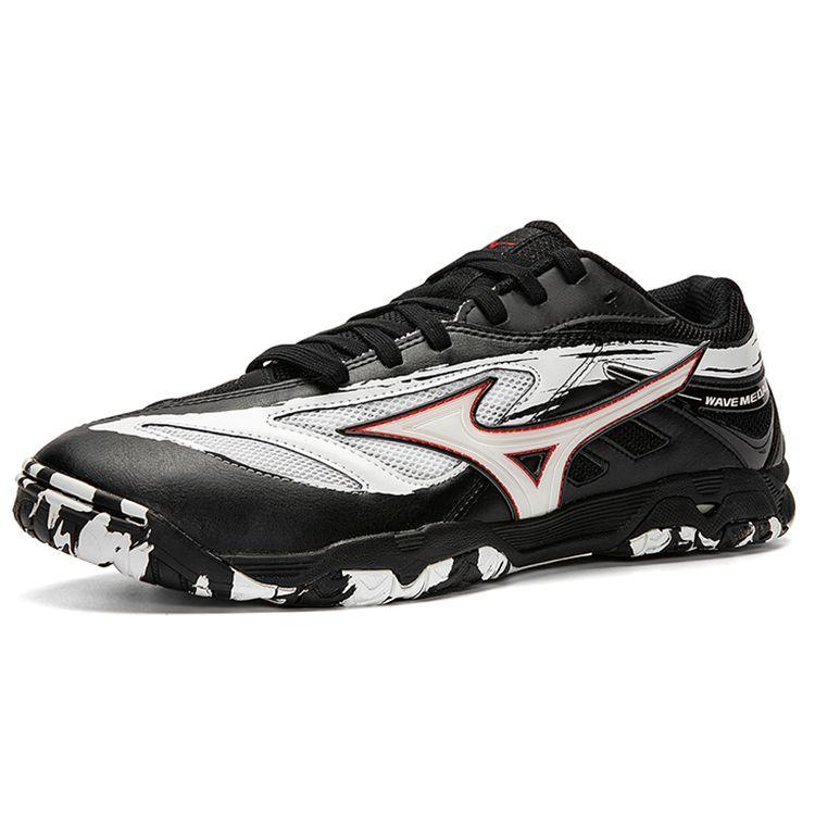 Mizuno Wave Medal 6 Амортизирующие Нескользящие Низкие Кроссовки для Настольного Тенниса Унисекс Обувь Черный Белый Красный 81GA191519