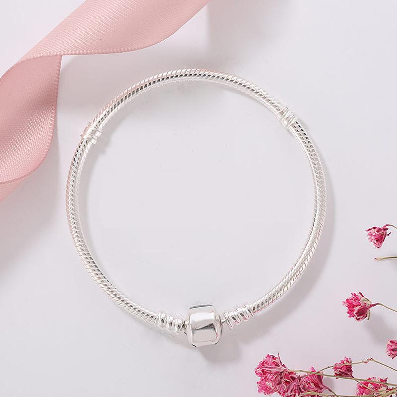 Оригинальный браслет-цепочка из стерлингового серебра 925 пробы, вечерние свадебные украшения, длинные браслеты из змеиной кости длиной 16-23 см для женщин, ювелирные изделия своими руками