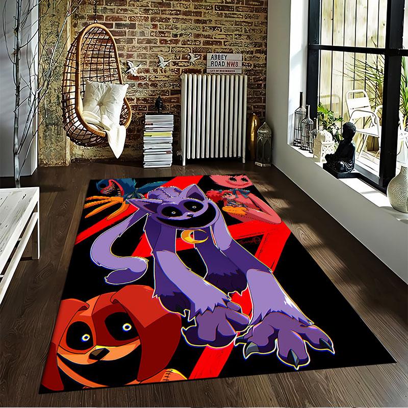 Colorful Cartoon Horror Theme suitable as a non-slip mat for the living room or bedroom sofa