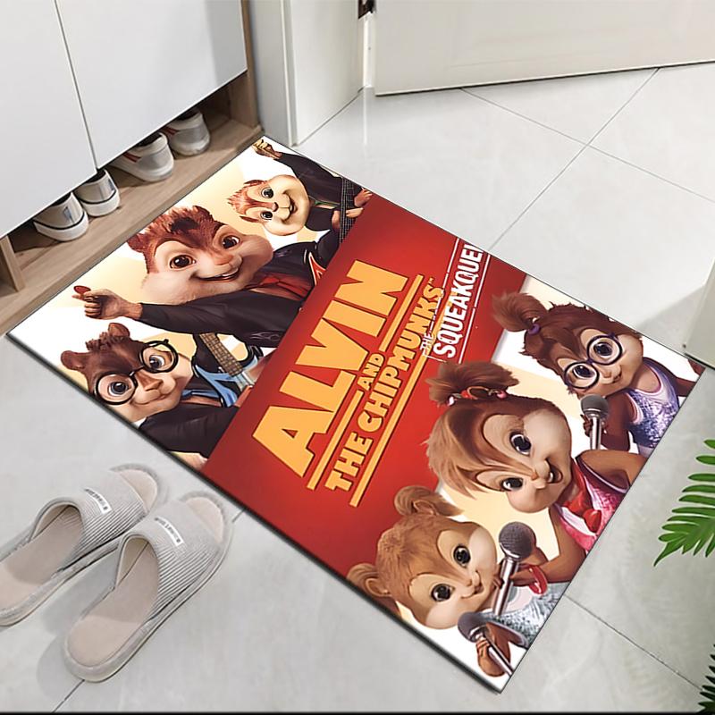 Alvin and the Chipmunks Printed Carpetrugfor Office Chair Living Room Bedroom Kitchen Room Decor Gifts