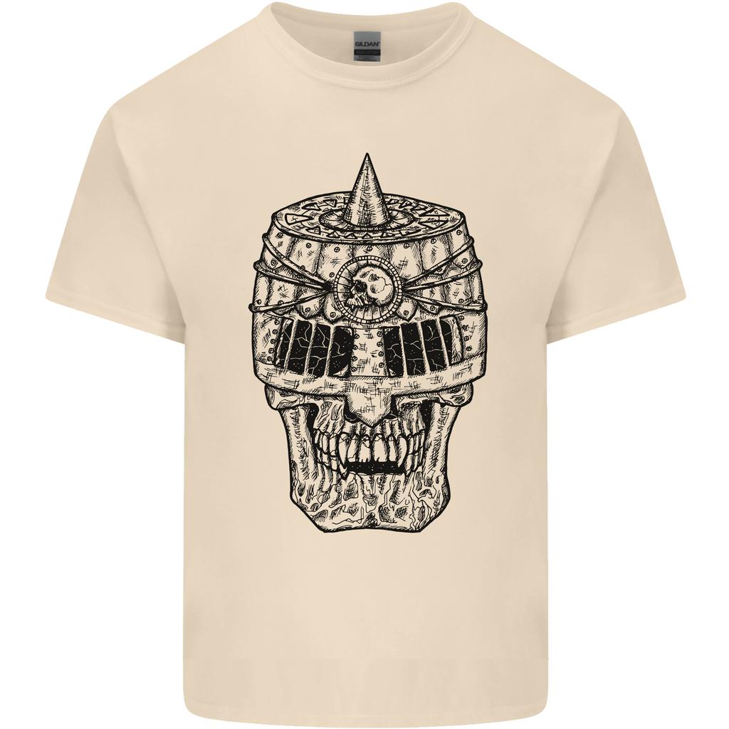 Medieval Skull Helmet Unisexs Light Cotton TShirt