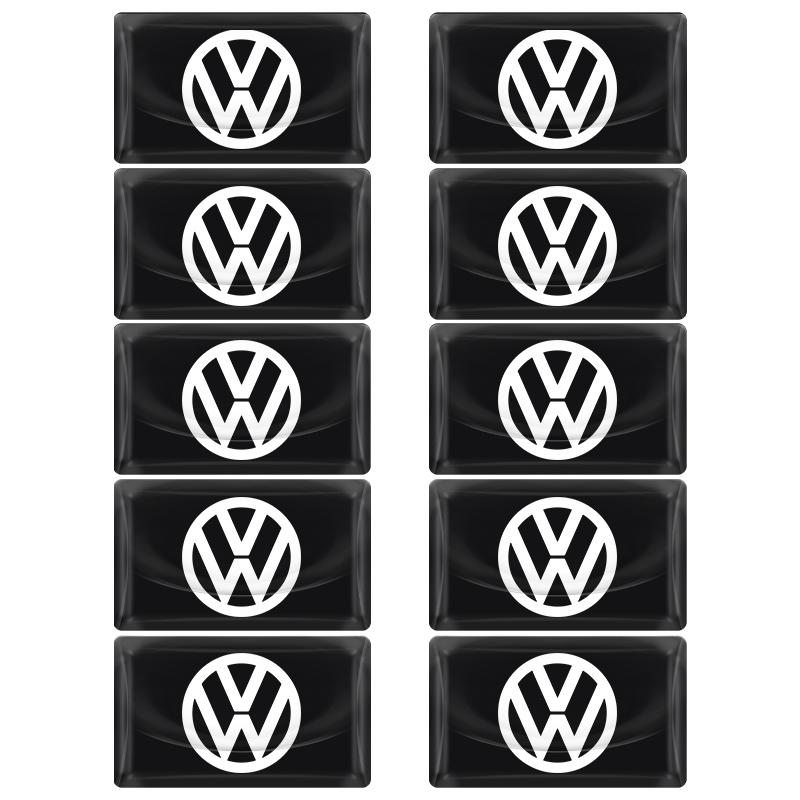 Carbon Fiber Steering Wheel Car Logo Emblem 3D Stickers Styling for VW Polo Passat B5 B6 B7 T4 T5 Golf 4 5 6 Tiguan Jetta Gol O444