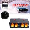 12V/24V Air Fan Parking Heater 1600W 4 Holes Car Heater Fast Heating Window Windshield Demister Defroster For Auto Car Truck Van