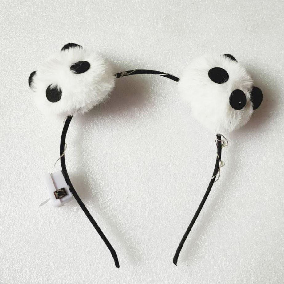 Рождественский набор 2023 года: светящаяся заколка для волос и повязка на голову с пандой