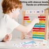Wooden Number Arithmetic Abacus Colorful Beads Early Math Learning Toy  3-6 Year Olds Toys
