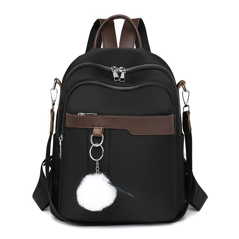 Женский контрастный цветной рюкзак, нейлоновая сумка через плечо, многофункциональный рюкзак