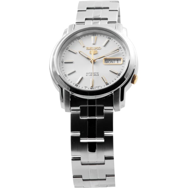 Seiko 5 SNKL Series Men's Automatic Wrist Watch - Silver / Gold SNKL75K1 SNKL81K1 SNKL19K1 SNKL19J1 SNKL77K1 SNKL38K1 SNKL40K1 Gift Casual Business