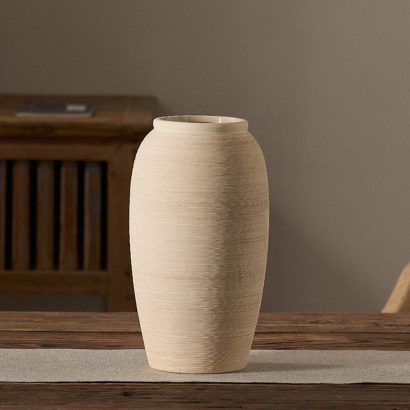 Терракотовая керамическая ваза: Керамический цветочный горшок в деревенском стиле для гостиной, отеля или уличного декора