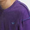 adidas Оригинальная серия Trefoil Удобная Стильная Простая Футболка с длинным рукавом Влагоотводящая Круглый вырез Свободный крой Унисекс Топы Фиолетовый KC1432