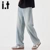 izzue it Men's Lyocell Cool-Touch Straight-Leg Jeans